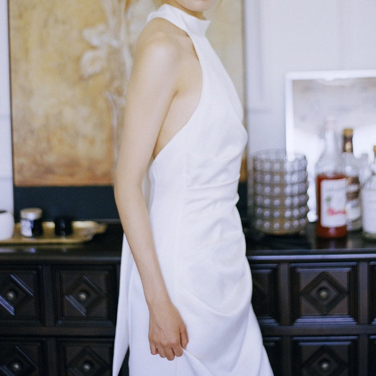 Women’s High-Neck Sleeveless Maxi Dress