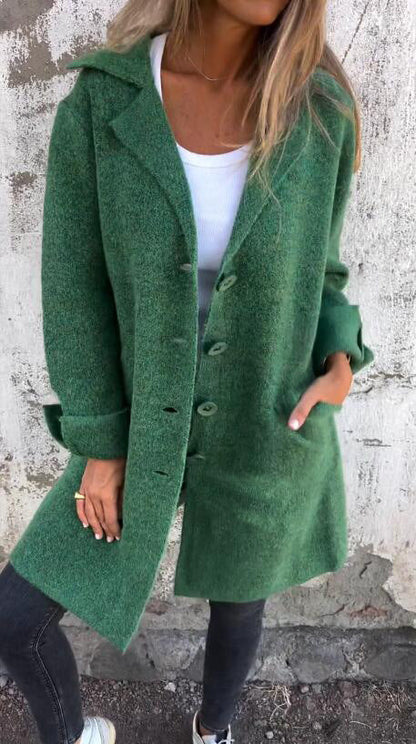 Women’s Long Knit Button Cardigan