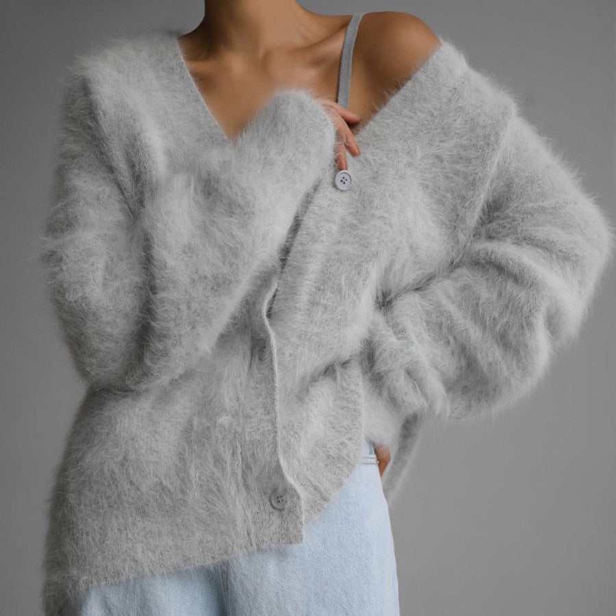 Women’s Soft Fluffy Knit Cardigan